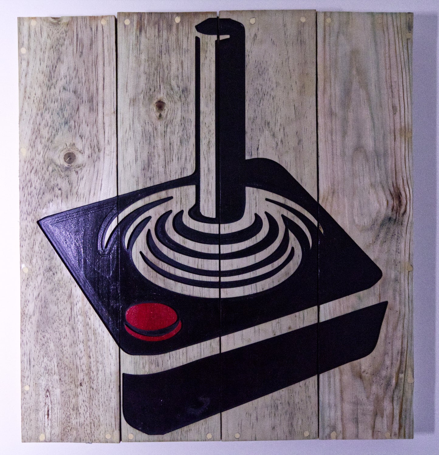 Wood Cut Atari Controller