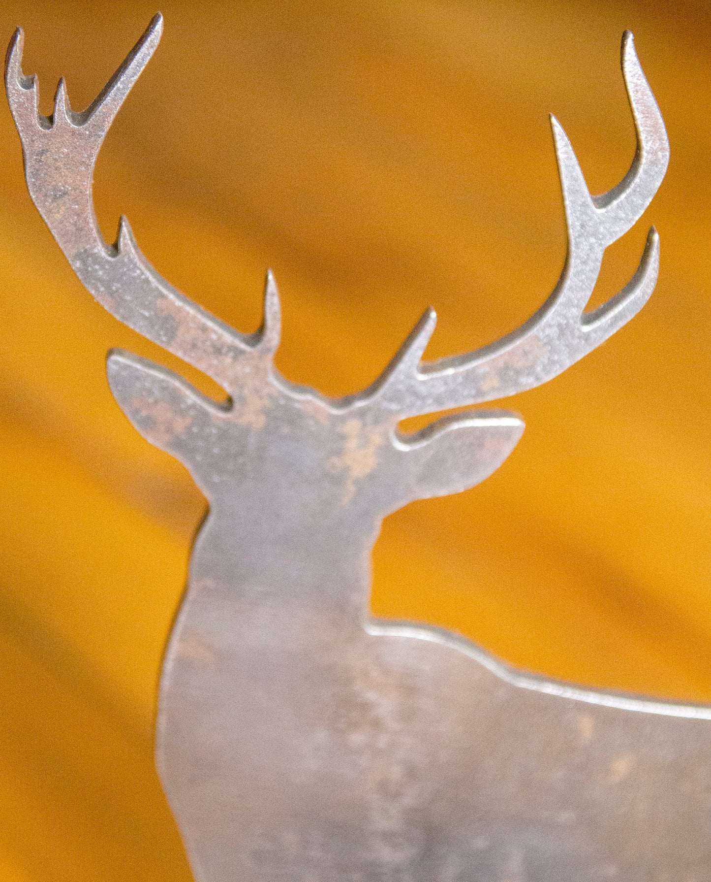 Rustic Steel Deer Art