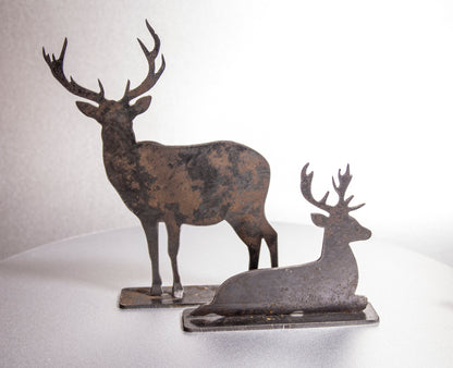 Rustic Steel Deer Art