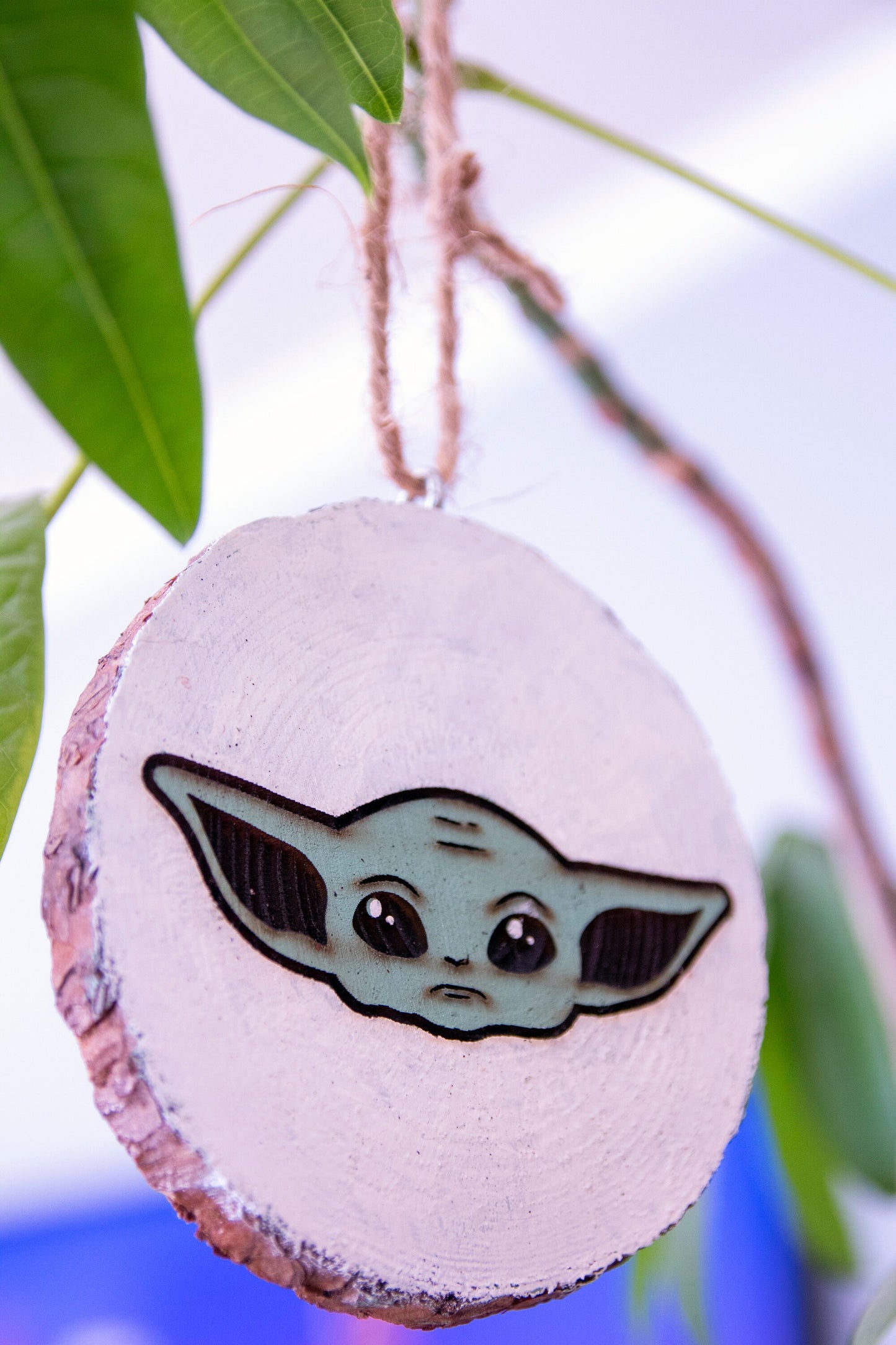 Baby Yoda Ornament side
