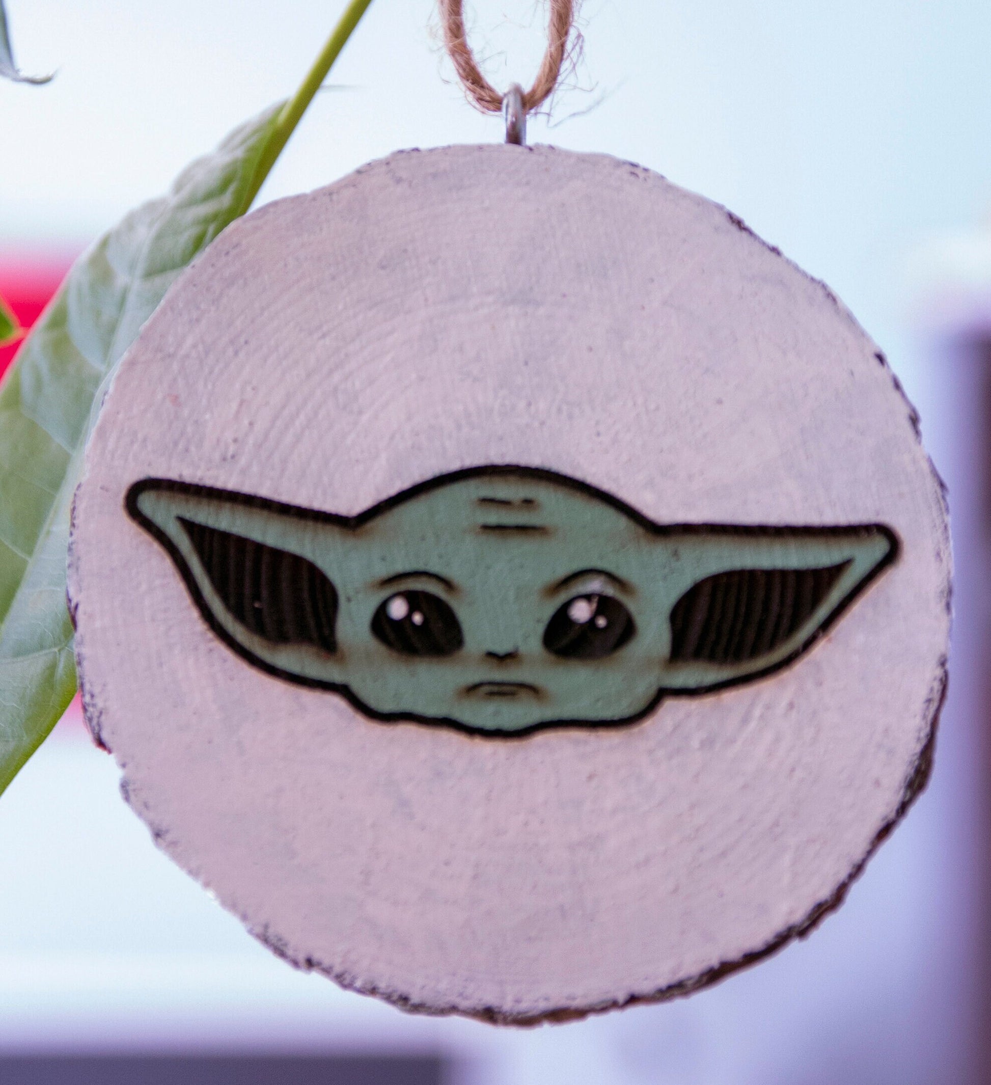 Baby Yoda Ornament front
