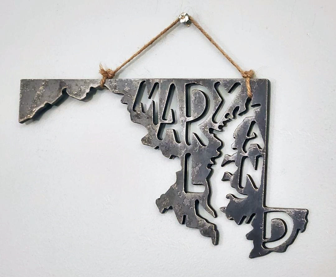 Metal Maryland Cutout hanging