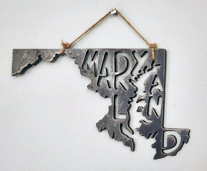 Metal Maryland Cutout hanging