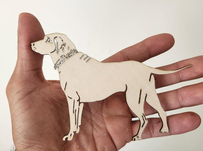 Bass wood dog cutouts