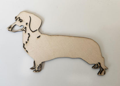 Bass wood dog cutouts